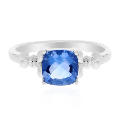 Anello in argento con Fluorite Cangiante