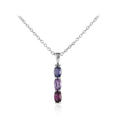 Collana in argento con Iolite