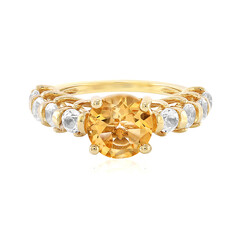 Anello in argento con Citrino