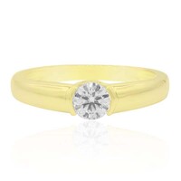 Anello in oro con Diamante VVS2 (F)