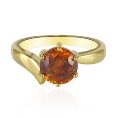Anello in oro con Sfalerite spagnola