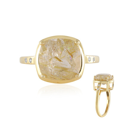 Anello in argento con Quarzo Rutilato