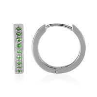 Orecchini in argento con Tsavorite