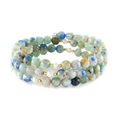 Bracciale in acciaio con Crisocolla (Riya)