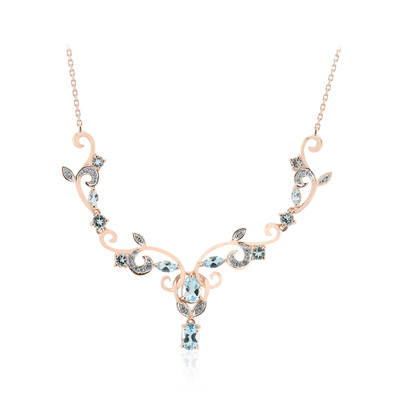 Collana in argento con Topazio Blu Cielo