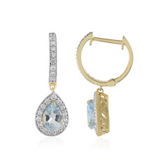Orecchini in argento con Topazio Blu Cielo