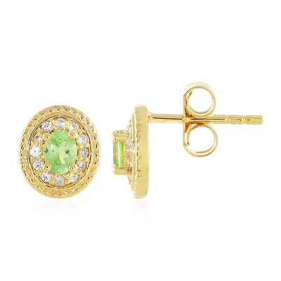 Orecchini in argento con Granato Menta Merelani
