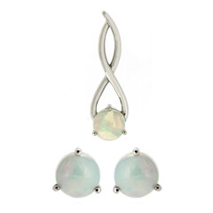 Parure in argento con Opale di Welo