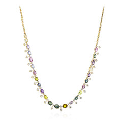 Collana in oro con Zaffiro Fancy (CIRARI)