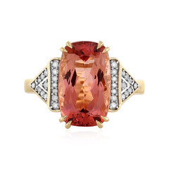 Anello in oro con Tormalina Neon del Congo (D'vyere)