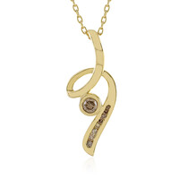 Collana in argento con Diamante Champagne I3