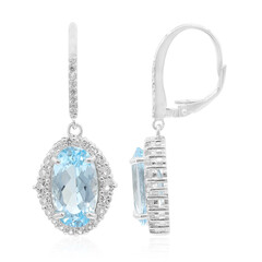 Orecchini in argento con Topazio Blu Cielo