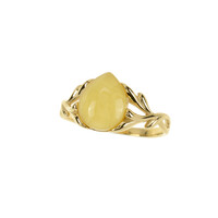 Anello in argento con Ambra Baltica