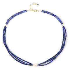 Collana in argento con Perla d'Acqua Dolce Bianca