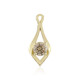 Ciondolo in oro con Diamante Champagne I2