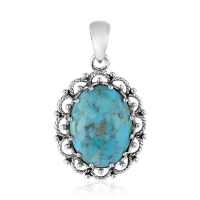 Ciondolo in argento con Turchese Kingman Mohave Blu (Art of Nature)