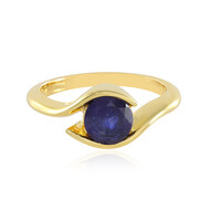 Anello in argento con Zaffiro Blu del Madagascar
