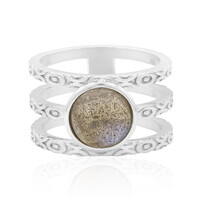 Anello in argento con Labradorite