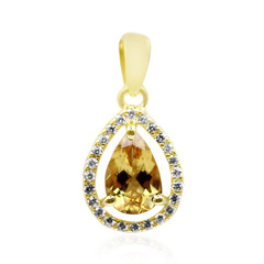 Ciondolo in argento con Scapolite Cognac