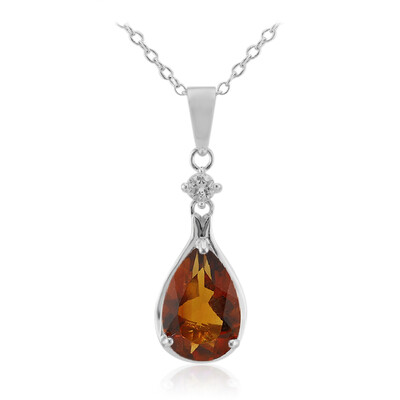 Collana in argento con Citrino Madeira