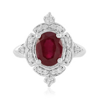 Anello in argento con Rubino del Madagascar