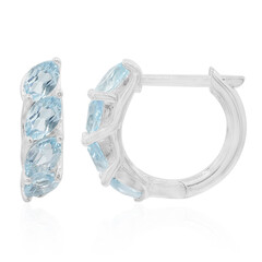 Orecchini in argento con Topazio Blu Cielo