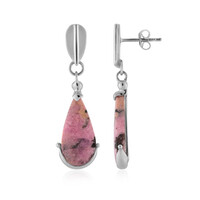 Orecchini in argento con Rodonite Sulavesi (Bali Barong)