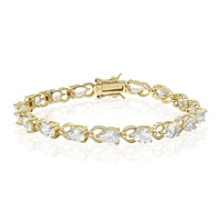 Bracciale in argento con Topazio Bianco