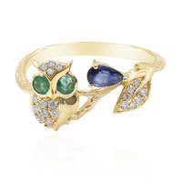 Anello in oro con Zaffiro Ceylon Blu (CIRARI)