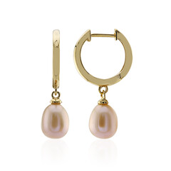 Orecchini in argento con Perla d'Acqua Dolce Pesca