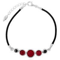 Bracciale in argento con Ambra Rossa Colombiana