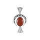 Ciondolo in argento con Diaspro Rosso  (Desert Chic)
