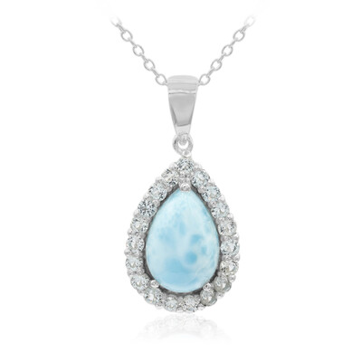 Collana in argento con Larimar