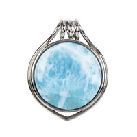 Ciondolo in argento con Larimar