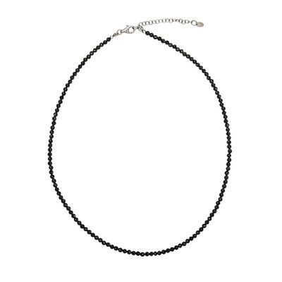 Collana in argento con Spinello Nero