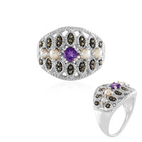 Anello in argento con Ametista