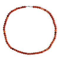 Collana in argento con Agata Lace Rossa