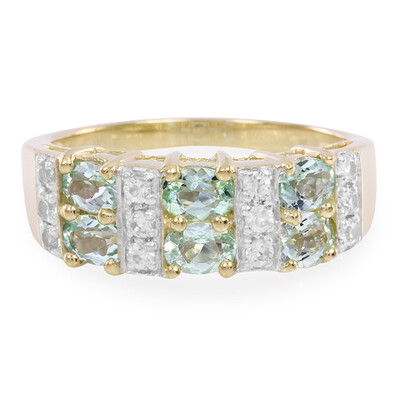 Anello in oro con Tormalina Paraíba Brasiliana