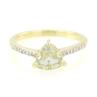 Anello in argento con Berillo dell`Amazzonia