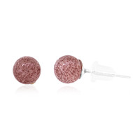 Orecchini in argento con Quarzo Fragola
