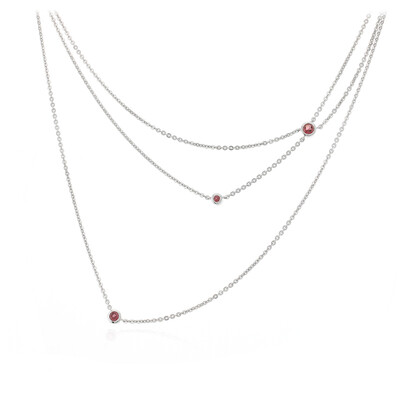Collana in argento con Granato Lindi