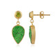 Orecchini in argento con Uvarovite