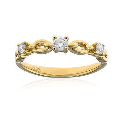 Anello in oro con Diamante I1 (H) (CIRARI)