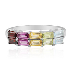 Anello in argento con Granato