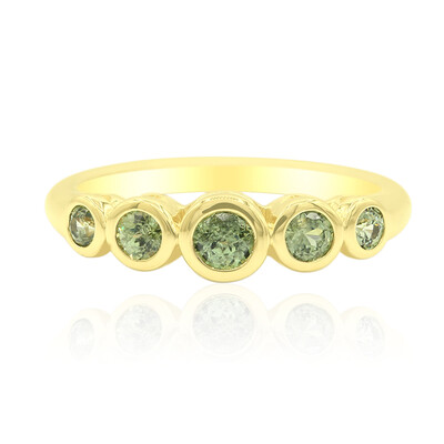 Anello in oro con Demantoide del Madagascar (John Ferry)