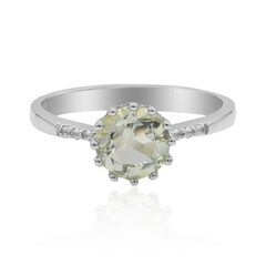 Anello in argento con Ametista Verde