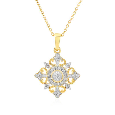 Collana in argento con Diamante I2 (J)