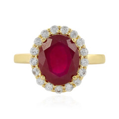 Anello in argento con Rubino del Madagascar