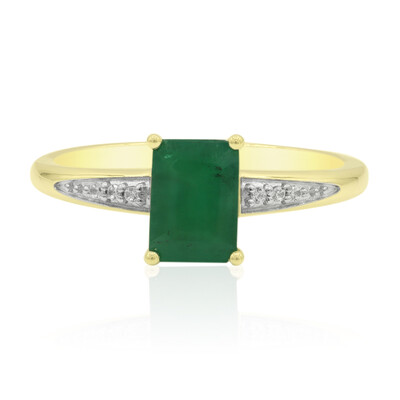 Anello in oro con Smeraldo Zambia