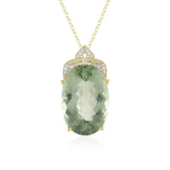 Collana in argento con Ametista Verde (Gems en Vogue)